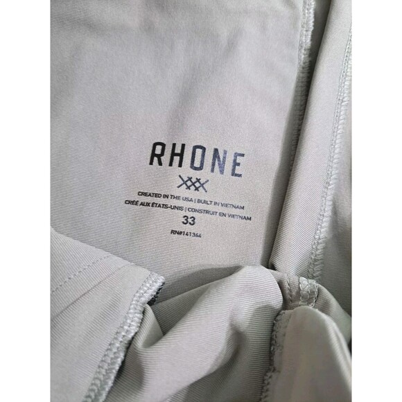 Rhone Commuter Pants Men's 33 Khaki Beige Chino Pants - Picture 6 of 12